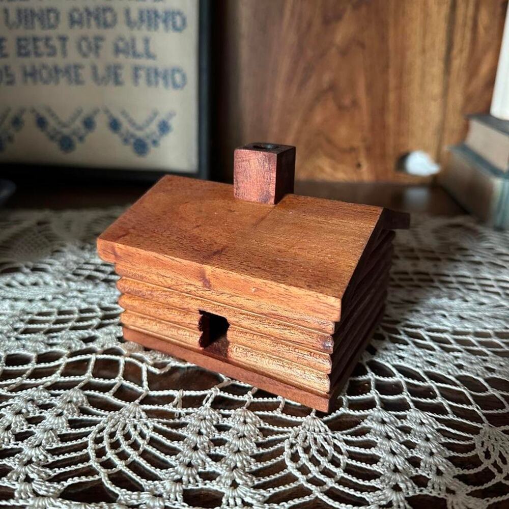 Log Cabin Incense Holder